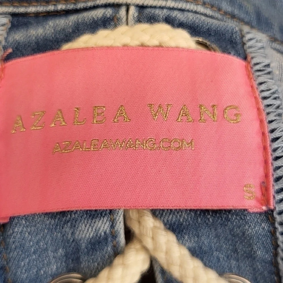 Denim Lace-Up Women's Jacket - Picture 7 of 11